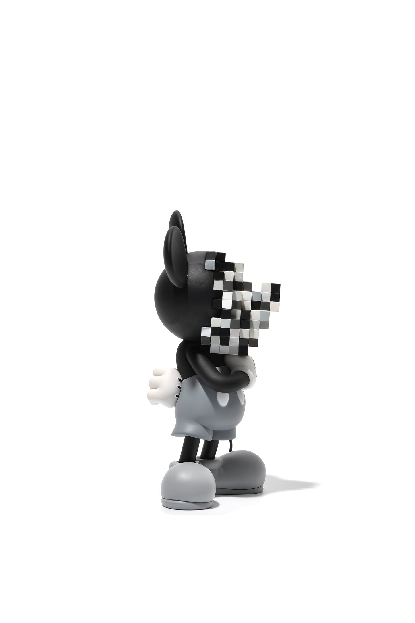 迷你版本 Mickey Mouse (mosaic art style) (黑白色) (15cm Tall) 亞州地區免運費 (Free shipping in Asia Only)