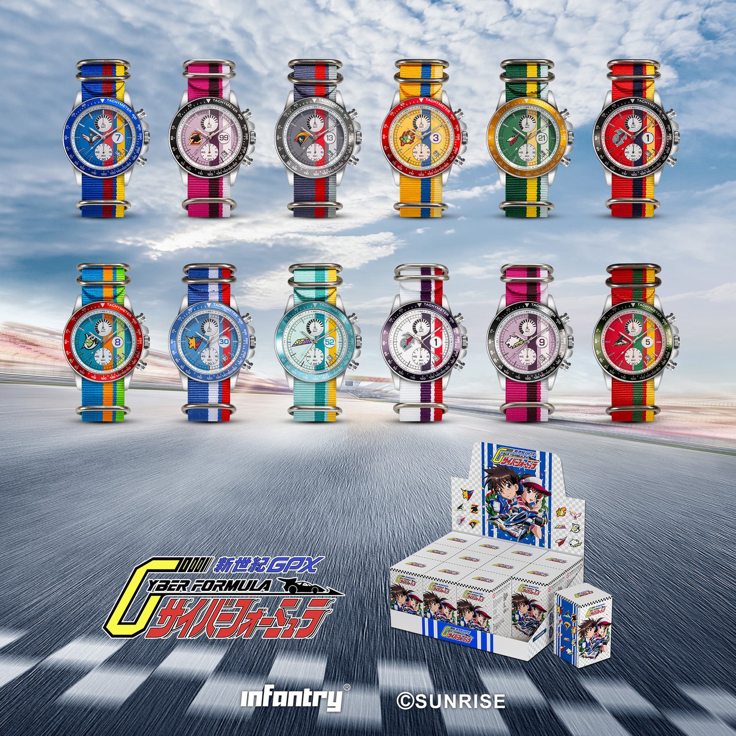 高智能方程式時計Future GPX Cyber Formula watch INP-CF-010