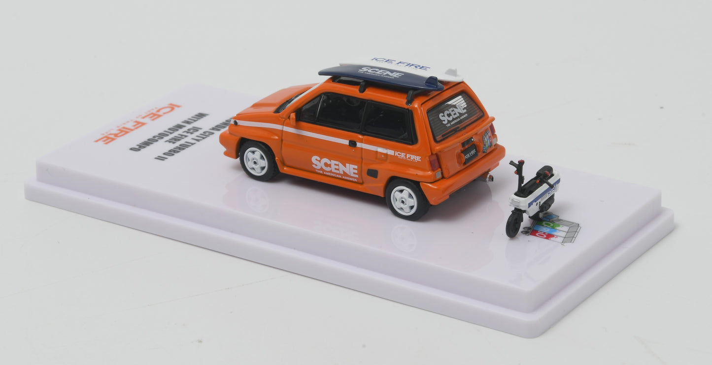 Honda City Turbo II with Motocompo special version (Scene by Ice Fire) (此價格包含運費)